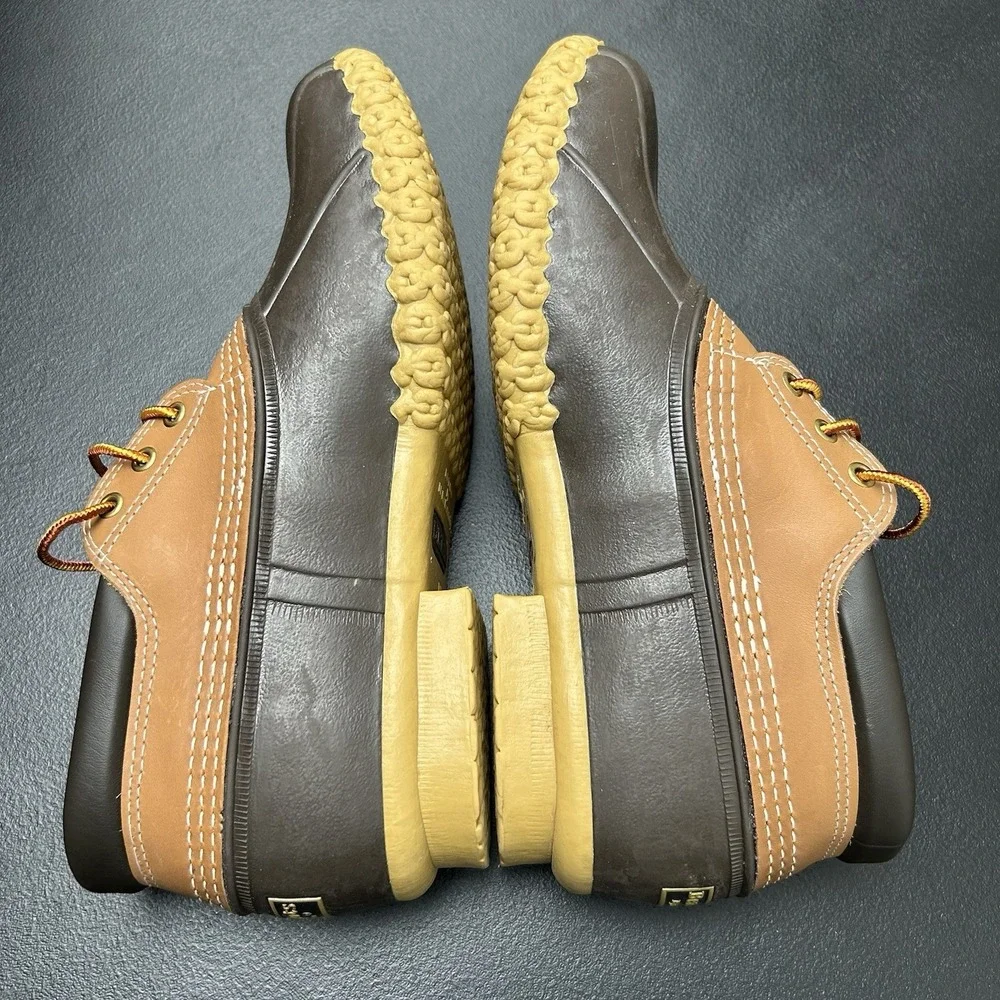 L.L. Bean Gumshoe Boots Men's Size 11 Tan/Bean Boot Brown/Gum Waterproof I M